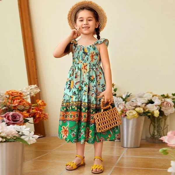 Premium Baby One Piece Linen Dress Kids Clothing
